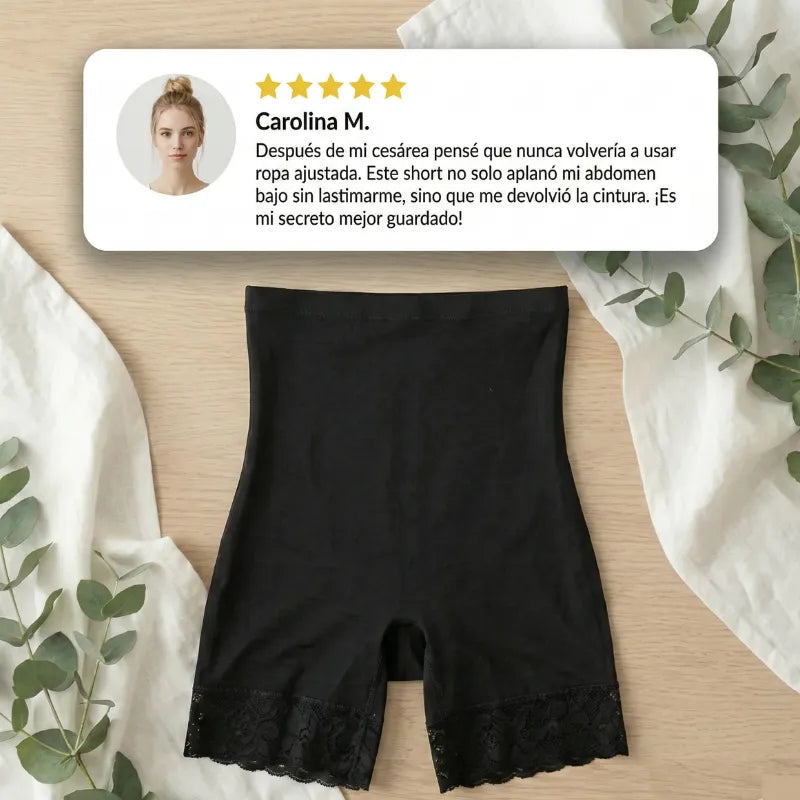 Recupera tu figura con este short que moldea tu abdomen.