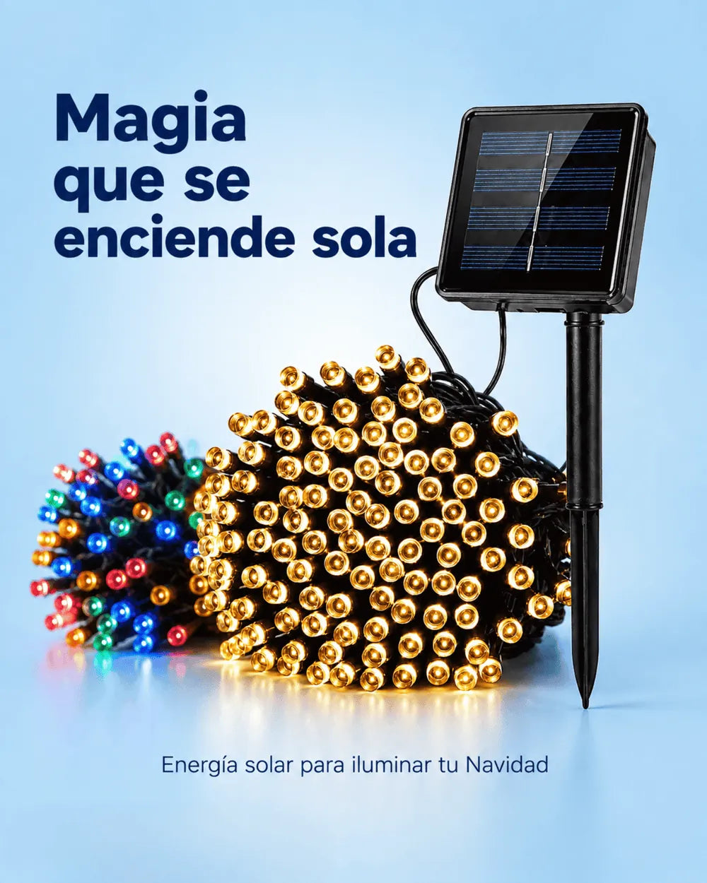 Descubre por qué somos diferentes - luces solares navideñas